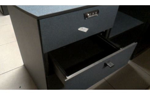 KISTE 1 3 SCHUBLADEN DUNKEL GRAU