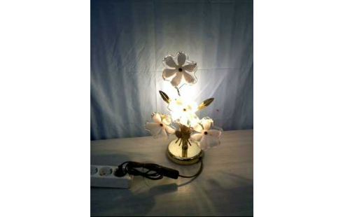TISCHLAMPE <P.NEUHAUS> BLUMENFORM GOLDFARBEN 1-LEUCHTE