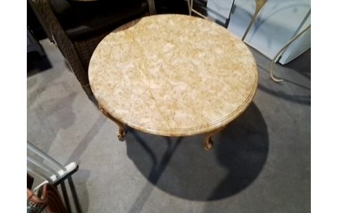 TABLE BASSE DESSUS MARBRE BEIGE