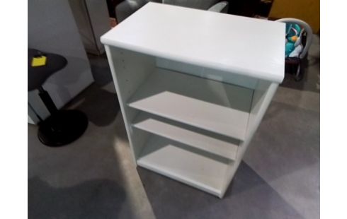 ETAGERE DECOR BOIS BLANCHE 3N