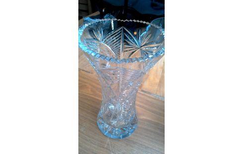 JARRÓN CRISTAL BOHEMIO