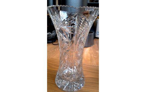 JARRÓN CRISTAL BOHEMIO