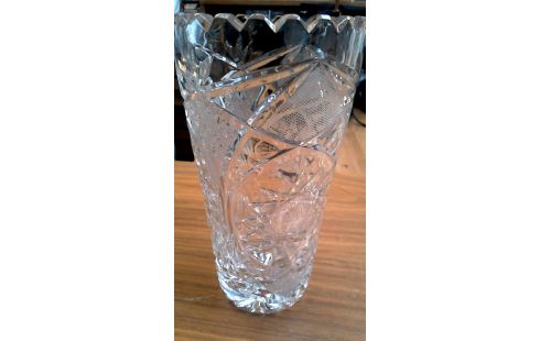 JARRÓN CRISTAL BOHEMIO