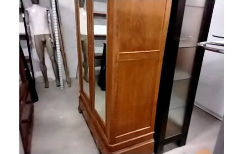 ARMOIRE 2 PORTES MIROIR + CLEF
