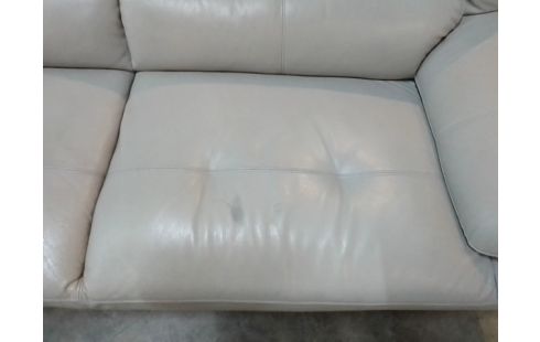 CANAPE 3 PLACES CUIR EN L'ETAT