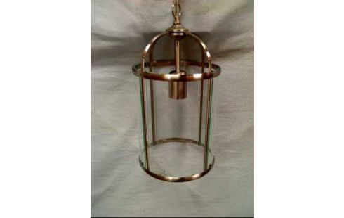 PLAFONNIER ACIER VERRE