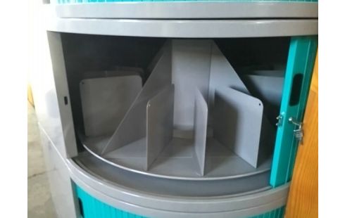 ARMOIRE A RIDEAU D'ANGLE