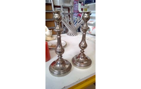KANDELAARS PAAR  METAL