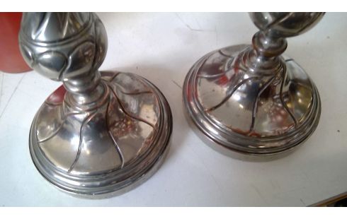 KANDELAARS PAAR  METAL