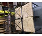 4 CHAISES FER FORGE PAILLAGE