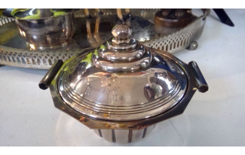 BOMBONERA ART DECO PLATEADO