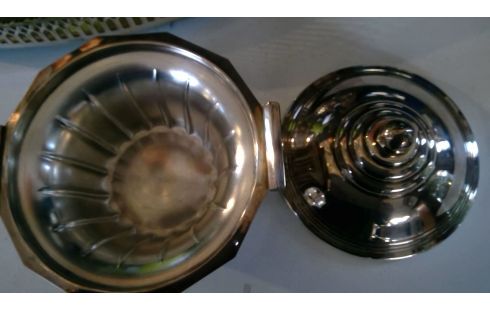 BOMBONERA ART DECO PLATEADO