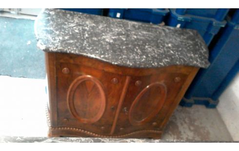 BUFFET 2 TÜREN MARMORSTEIN SCHWARZ