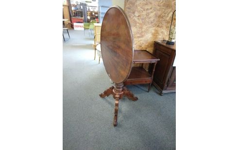 GUERIDON CIBLE ACAJOU XIX EME