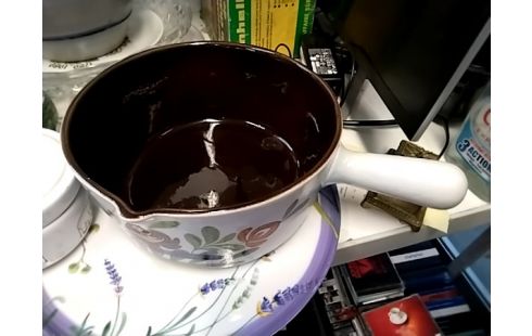 CASSEROLE FLEURS FAIT MAIN