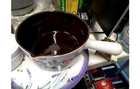 CASSEROLE FLEURS FAIT MAIN