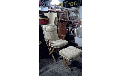 SESSEL 1 IM VINTAGE-STIL, , FUSSBANK