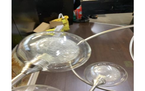 PLAFONNIER LAITON ARGENTÉ