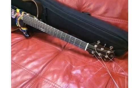 GUITARE YAMAHA SLG200S AVEC HOUSSE (PEINT PAR RAFART)