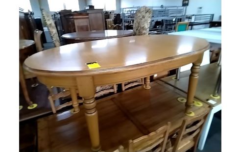 TABLE OVALE 1 ALLONGE RUSTIQUE