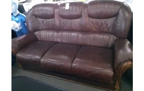 BANQUETTE +1 FAUTEUIL STYLISE MARON