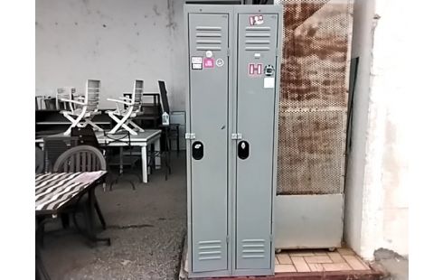 ARMOIRE METAL 2 VESTIAIRES