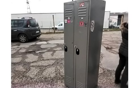 ARMOIRE METAL 2 VESTIAIRES