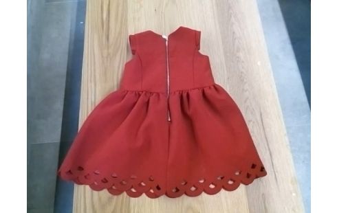 ROBE FILLETTE ROUGE 4 ANS