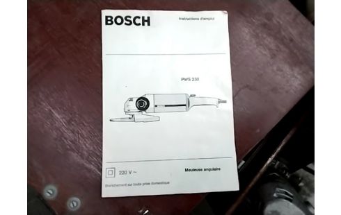 DISQUEUSE BOSCH PWS230 AVEC DISQUES