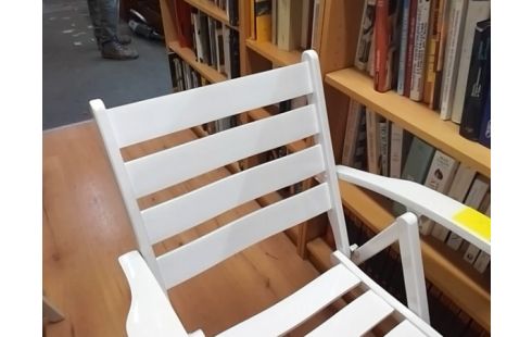 FAUTEUIL BLANC PLIANT BOIS