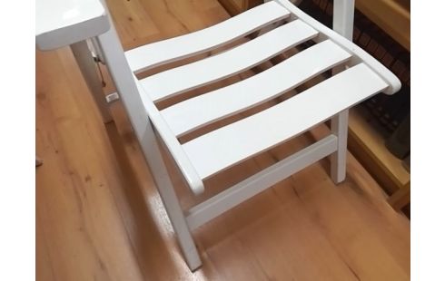 FAUTEUIL BLANC PLIANT BOIS