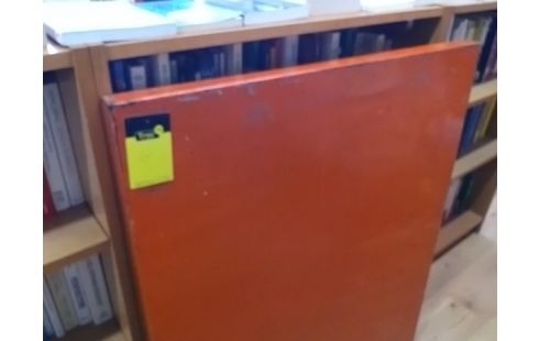 TABLE PLIANTE FER ORANGE