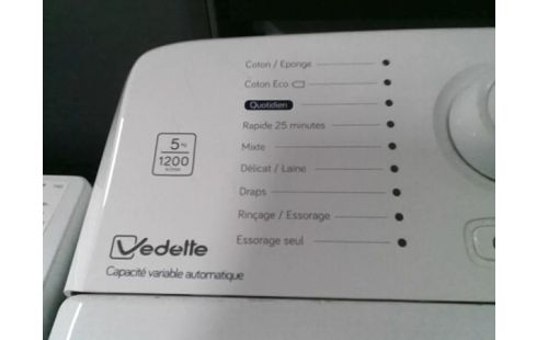 LAVE LINGE VEDETTE 5KG - 1200 TR/MIN