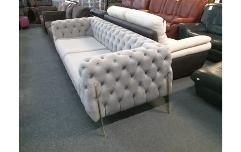 CANAPE 3P STYLE CHESTERFIELD (TRACES D'USURES)