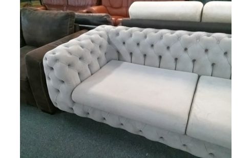 CANAPE 3P STYLE CHESTERFIELD (TRACES D'USURES)