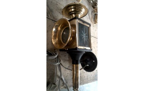 APPLIQUE MURALE LAITON FER GLACE