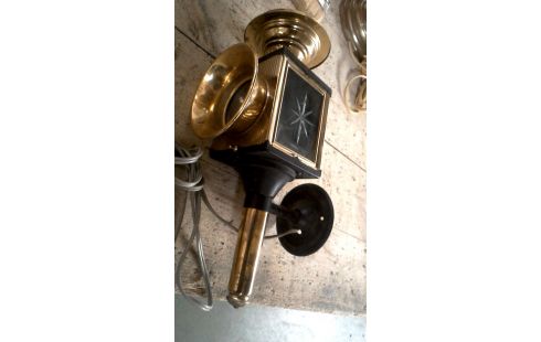 APPLIQUE MURALE LAITON FER GLACE