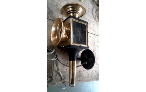 APPLIQUE MURALE LAITON FER GLACE