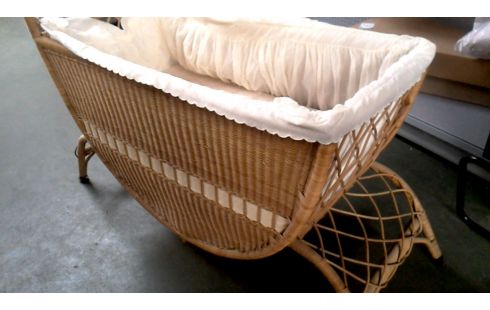 BERCEAU ROTIN VINTAGE