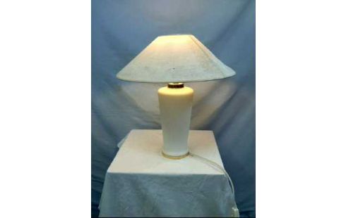 TISCHLAMPE 2-LEUCHTEN MURANO WEIß