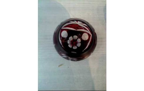 COGNACGLAS 6ER-SET GLAS ROT GESCHLIFFEN