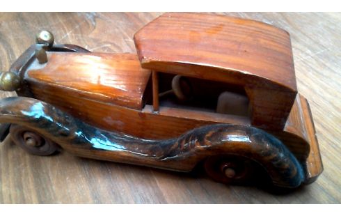 OBJETO DECORACIÓN, , COCHE, , MADERA EL LOTE DE
