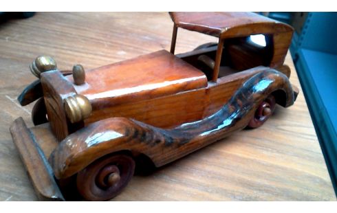 OBJETO DECORACIÓN, , COCHE, , MADERA EL LOTE DE