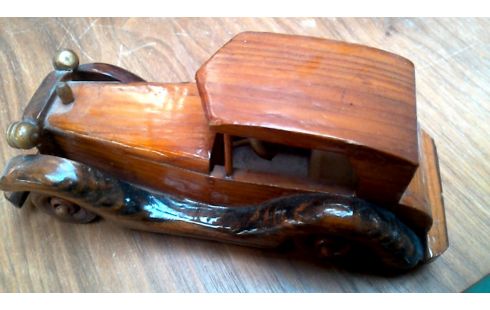 OBJETO DECORACIÓN, , COCHE, , MADERA EL LOTE DE