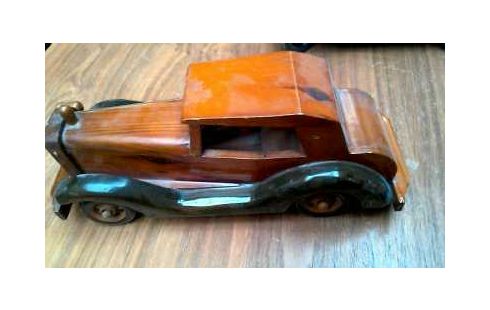 OBJETO DECORACIÓN, , COCHE, , MADERA EL LOTE DE