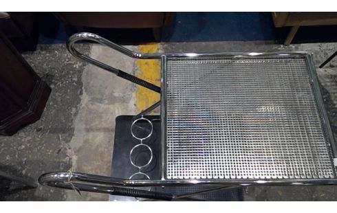 DESSERTE A ROULETTES VINTAGE 1980