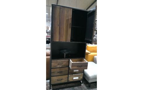 ARMOIRE INDUSTRIELLE BOIS RECYCLÉ