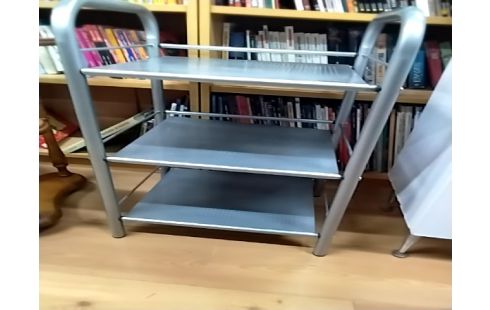 ETAGERE 3 NIVEAUX GRISE