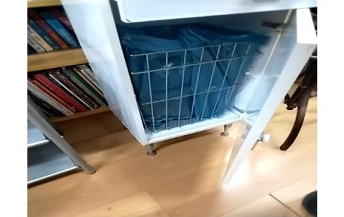 MEUBLE SALLE DE BAINS BLANC MELAMINĖ 1P1T