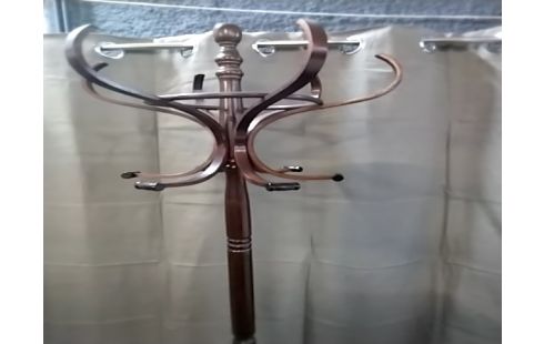 PORTE MANTEAU BOIS TEINTE ACAJOU